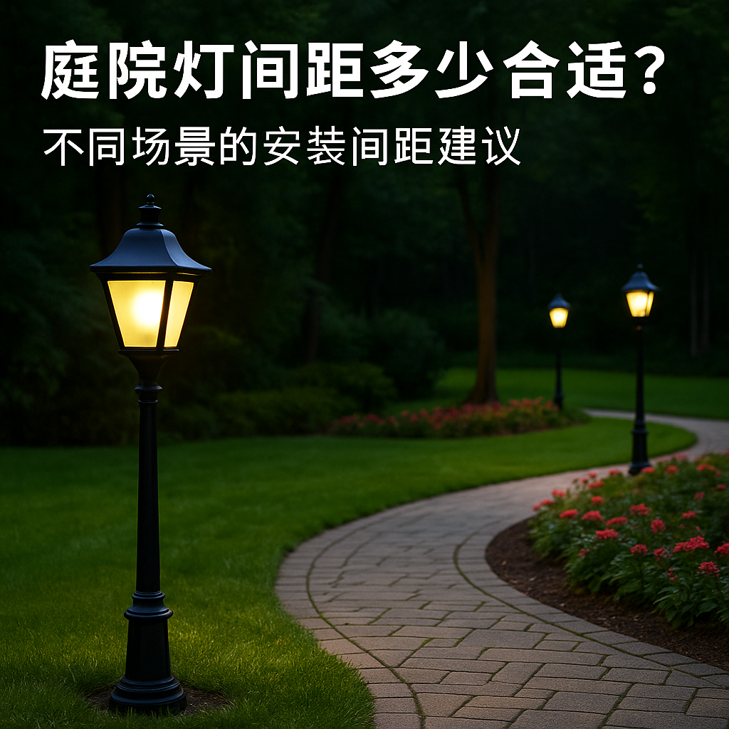 庭院灯间距多少合适？不同场景的安装间距建议